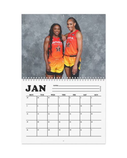 A’Ja Wilson & Jackie Young WNBA 2026 Calendar