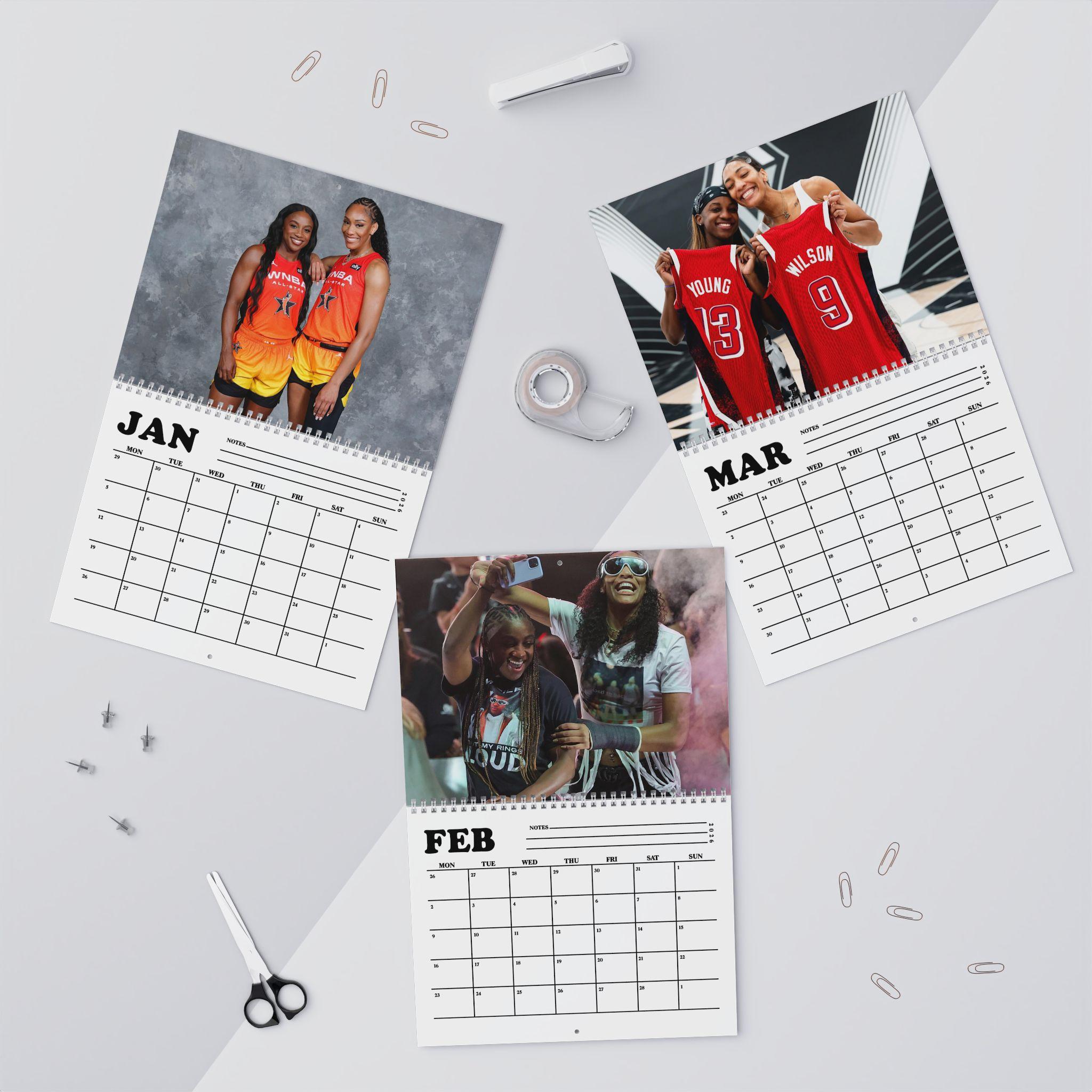 A’Ja Wilson & Jackie Young WNBA 2026 Calendar A’Ja Wilson & Jackie Young WNBA 2026 Calendar