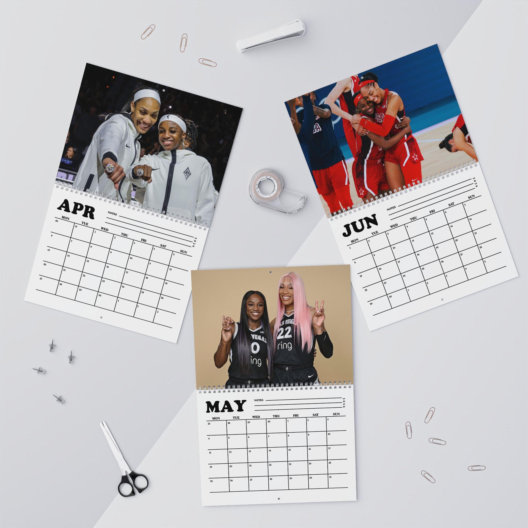 A’Ja Wilson & Jackie Young WNBA 2026 Calendar A’Ja Wilson & Jackie Young WNBA 2026 Calendar