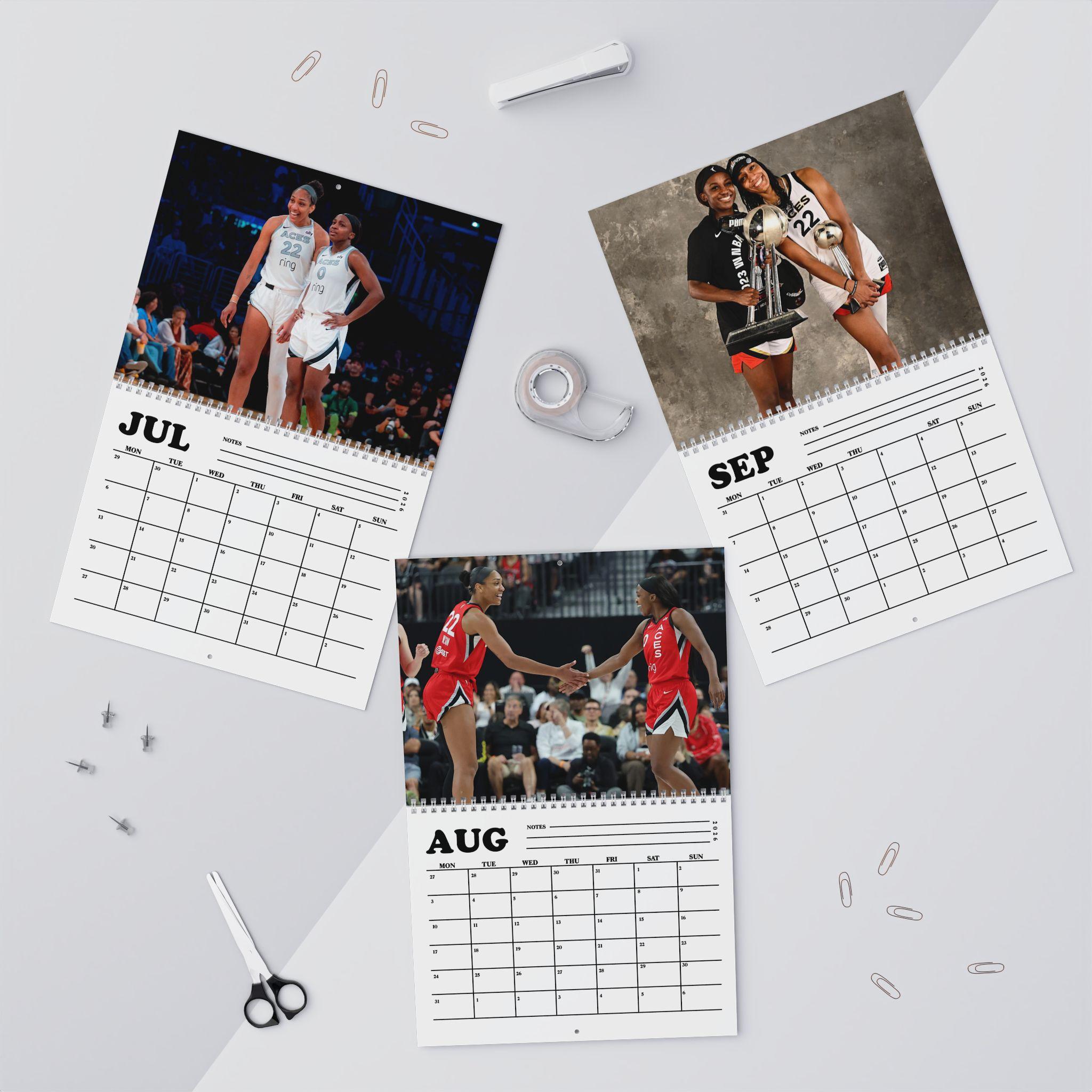 A’Ja Wilson & Jackie Young WNBA 2026 Calendar A’Ja Wilson & Jackie Young WNBA 2026 Calendar