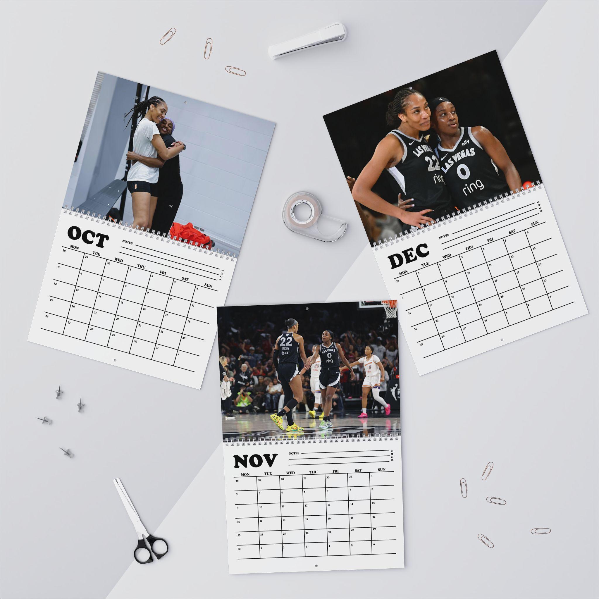 A’Ja Wilson & Jackie Young WNBA 2026 Calendar A’Ja Wilson & Jackie Young WNBA 2026 Calendar