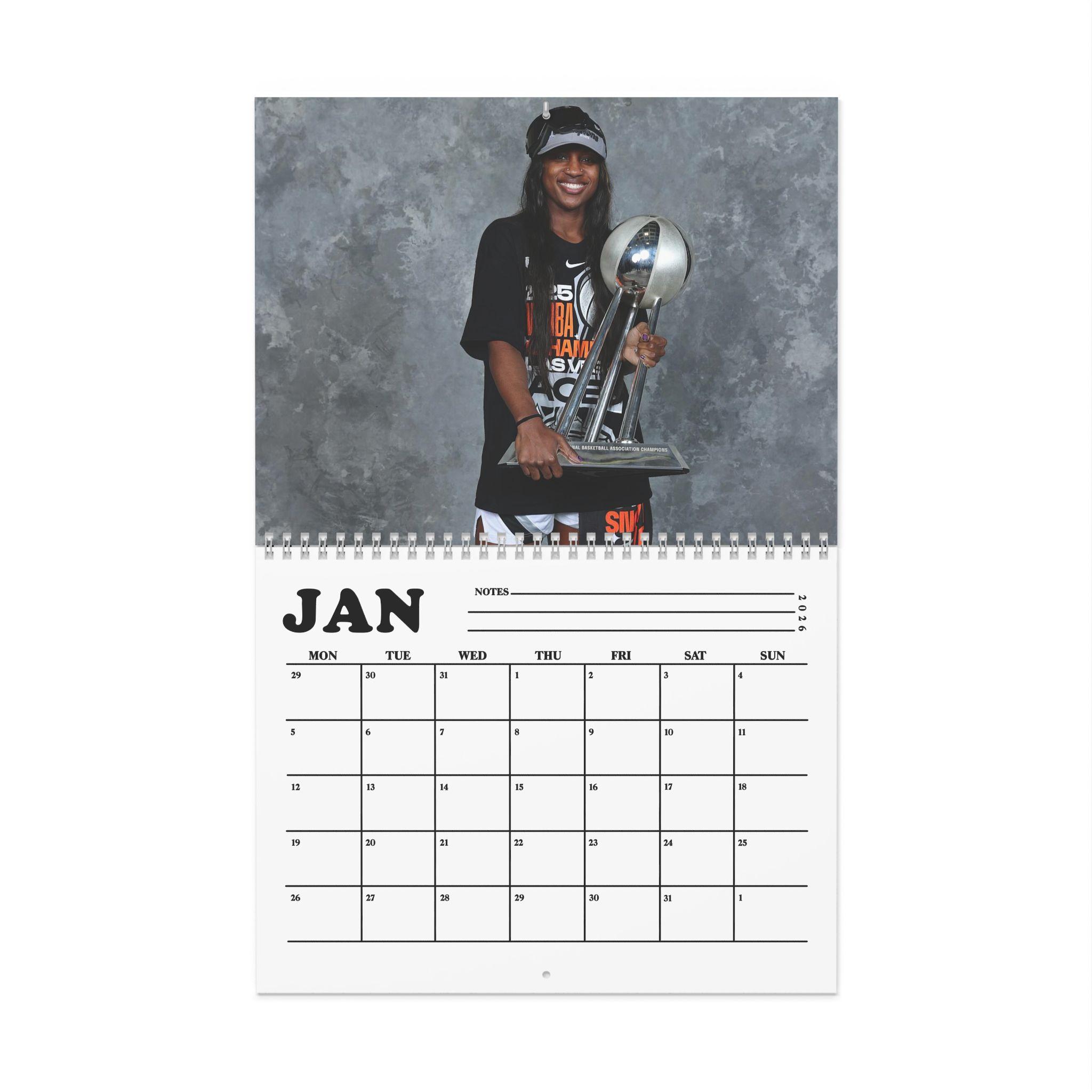 Jackie Young WNBA 2026 Calendar Jackie Young WNBA 2026 Calendar