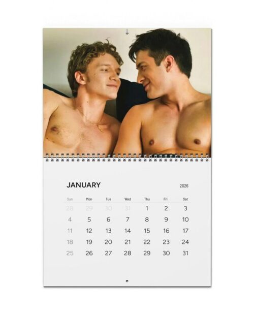 Hollander & Rozanov From Heated Rivalry Movie 2026 Calendar