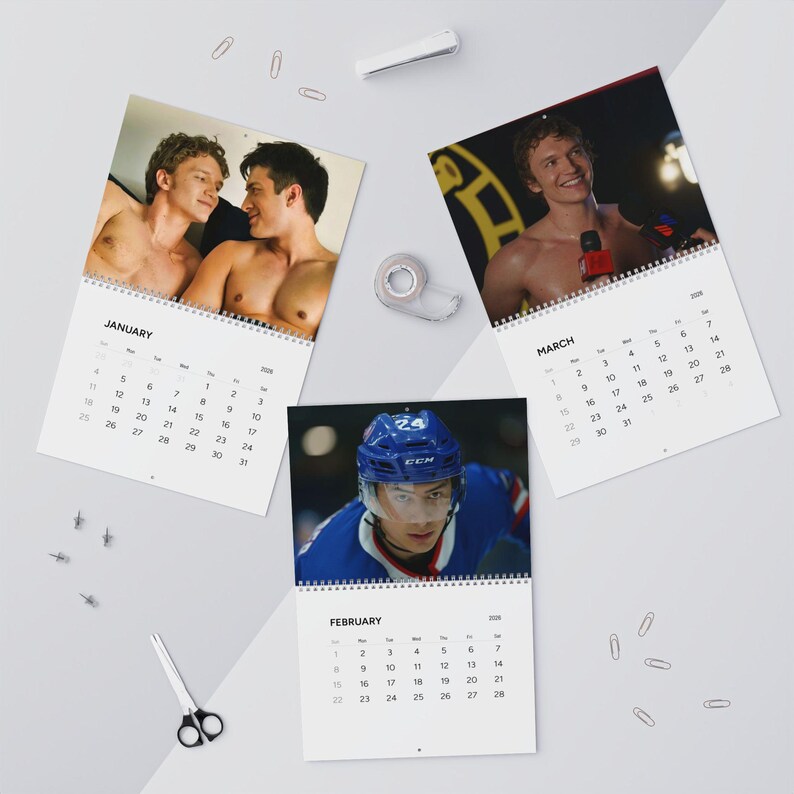 Hollander & Rozanov From Heated Rivalry Movie 2026 Calendar Hollander & Rozanov From Heated Rivalry Movie 2026 Calendar