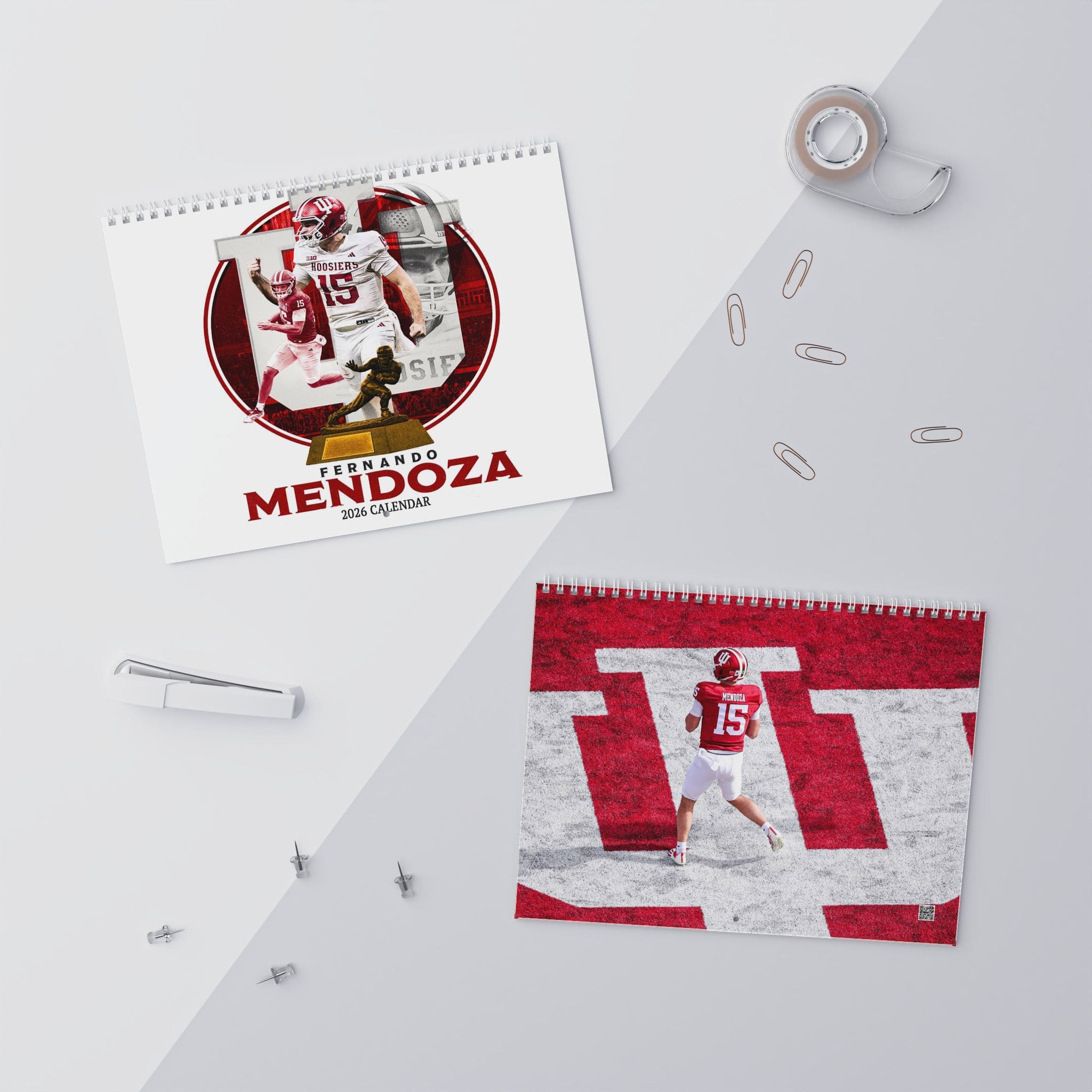Fernando Mendoza MVP Indiana Hoosiers National Champs Ver2 2026 Calendar Fernando Mendoza MVP Indiana Hoosiers National Champs Ver2 2026 Calendar