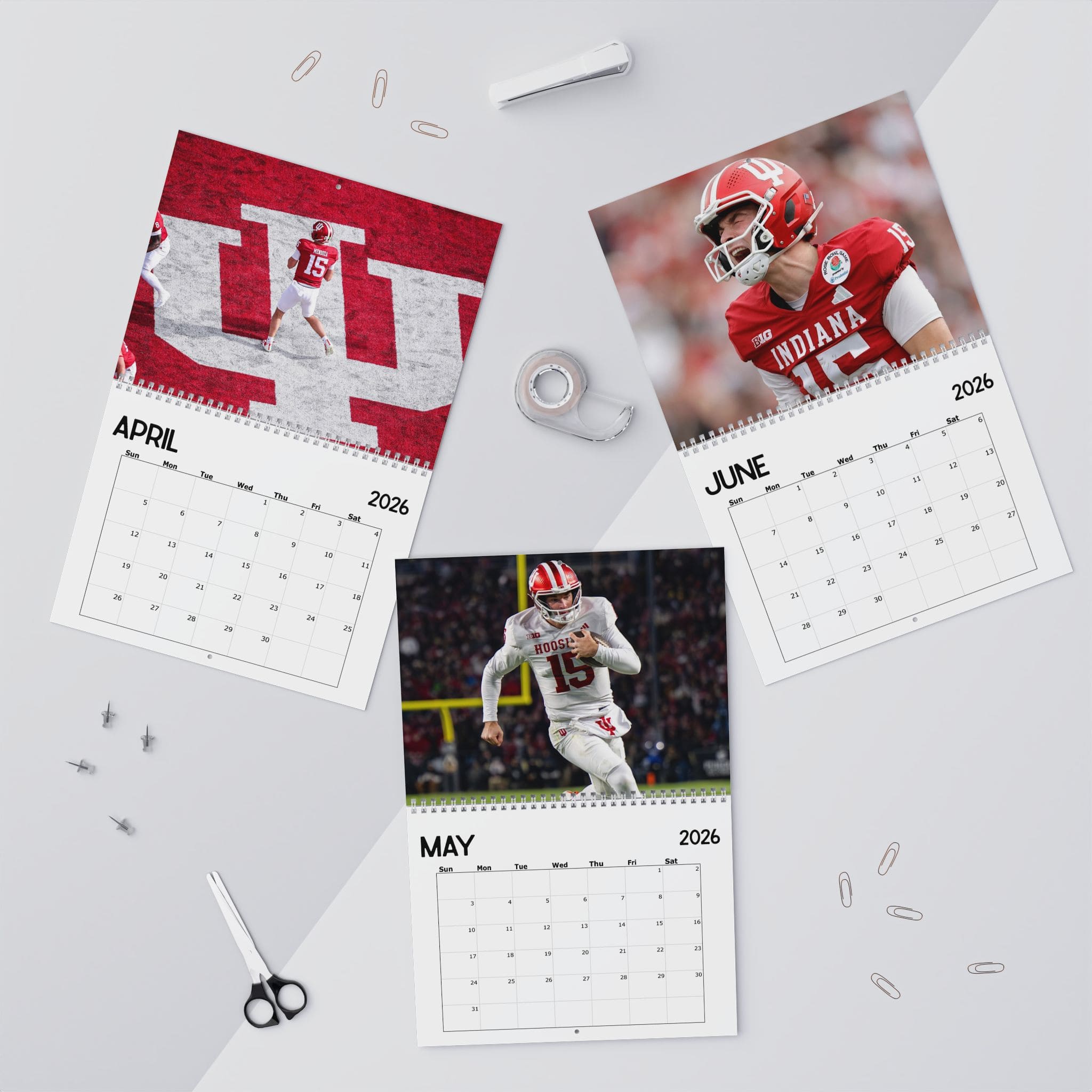 Fernando Mendoza Indiana Hoosiers 2026 Calendar Fernando Mendoza Indiana Hoosiers 2026 Calendar