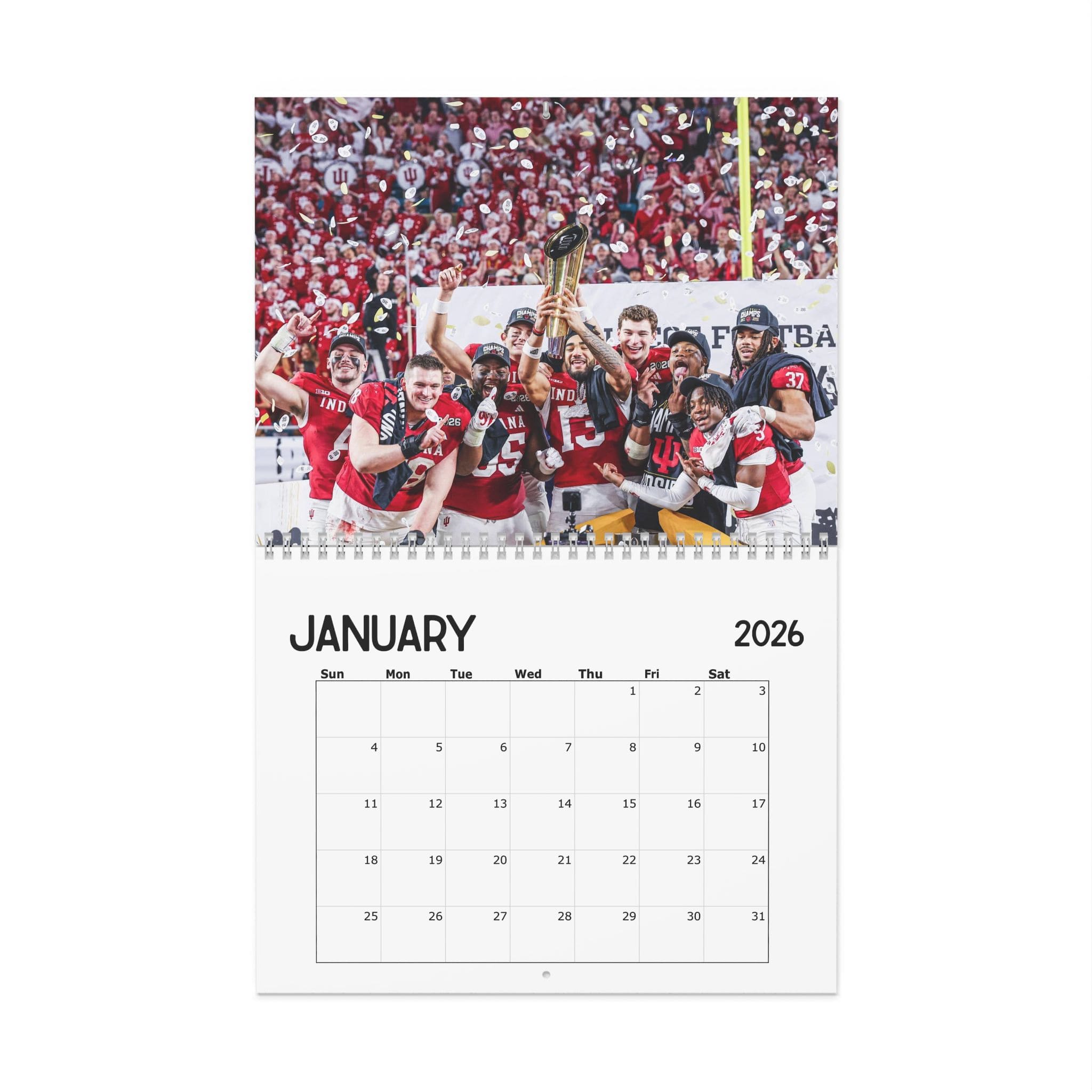 Indiana Hoosiers National Champs 2026 Calendar Indiana Hoosiers National Champs 2026 Calendar