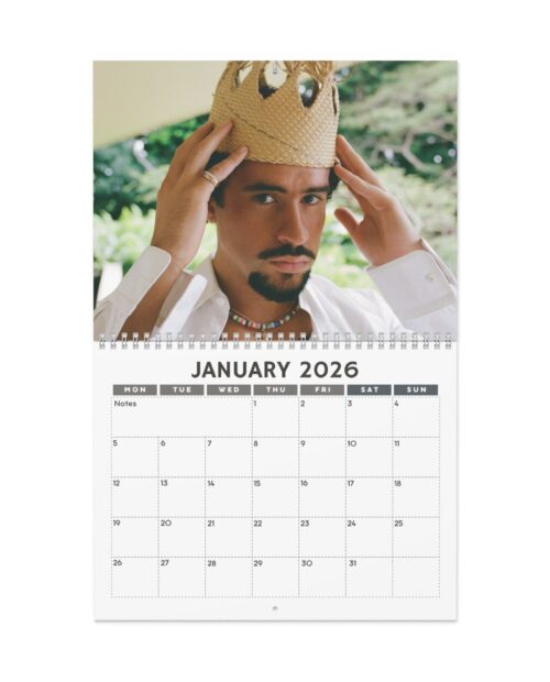 Bad Bunny Super Bowl Ver2  2026 Calendar