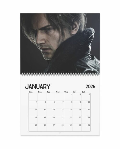 Leon Kennedy Resident Evil 2026 Calendar