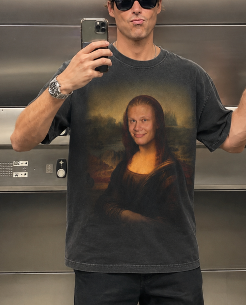 Funny Erling Haaland Mona Lisa Meme Shirt