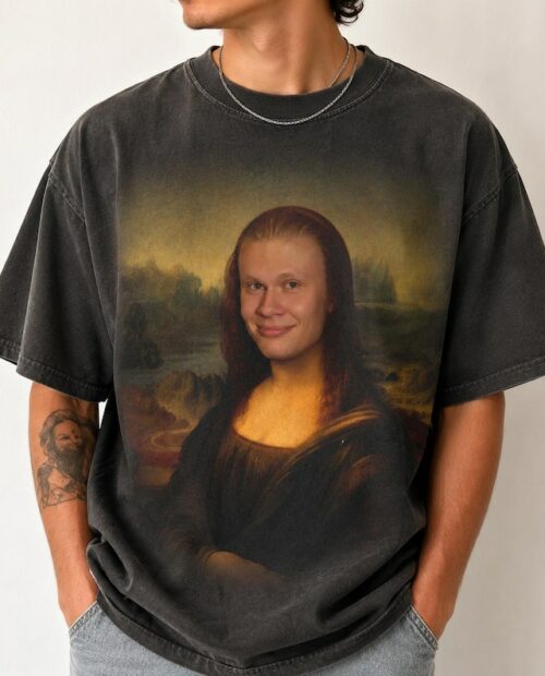 Funny Erling Haaland Mona Lisa Meme Shirt